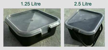 plastic storage container pails